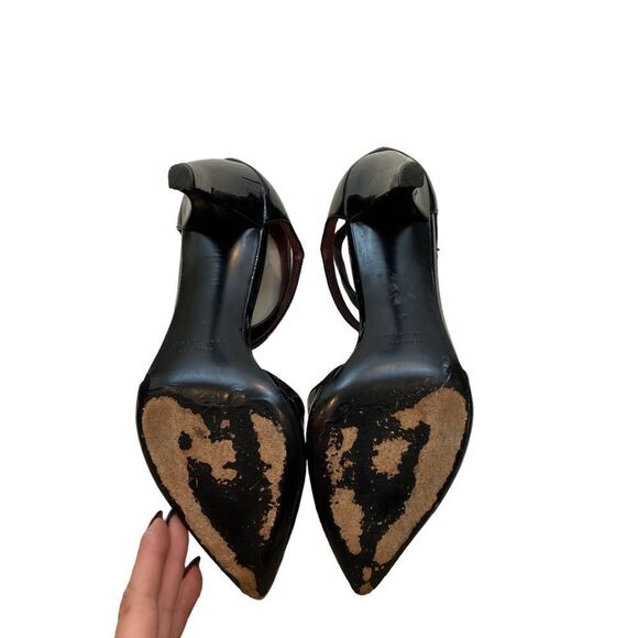 Marc by Marc Jacobs Black Pointed Toe‎ Patent Leather Heels Size 41 - Picture 12 of 14